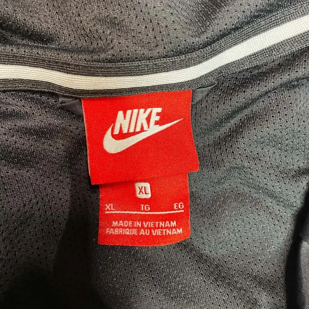 Nike Windrunner Jacket Black Gray White Hooded XL